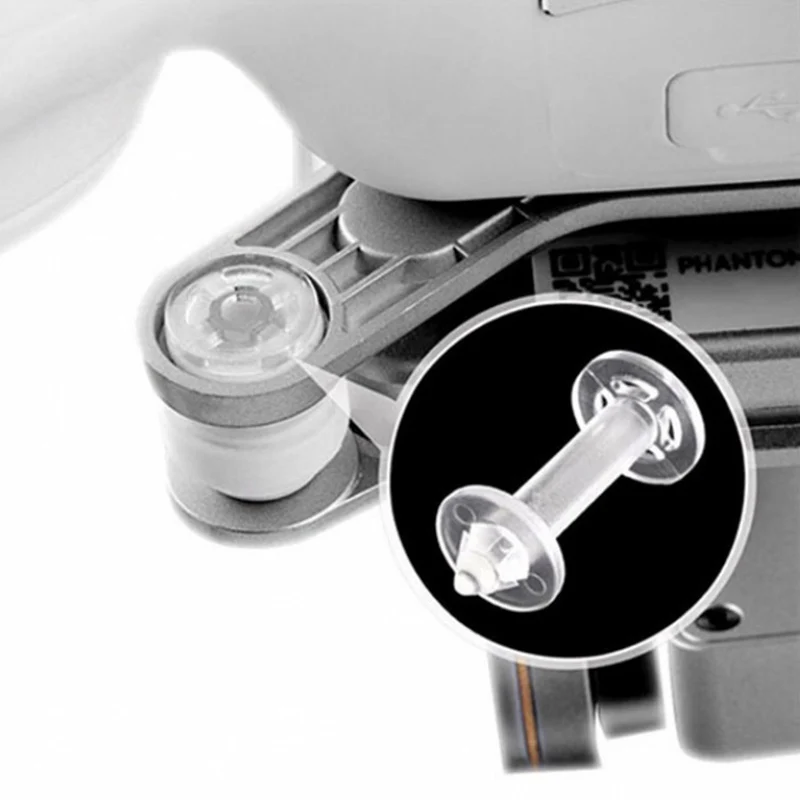 Для DJI Phantom 3 Gimbal camera 6 шт. белый ударопрочный резиновый демпфер антивибрационный шар+ 6 шт. белый Противоскользящий штифт