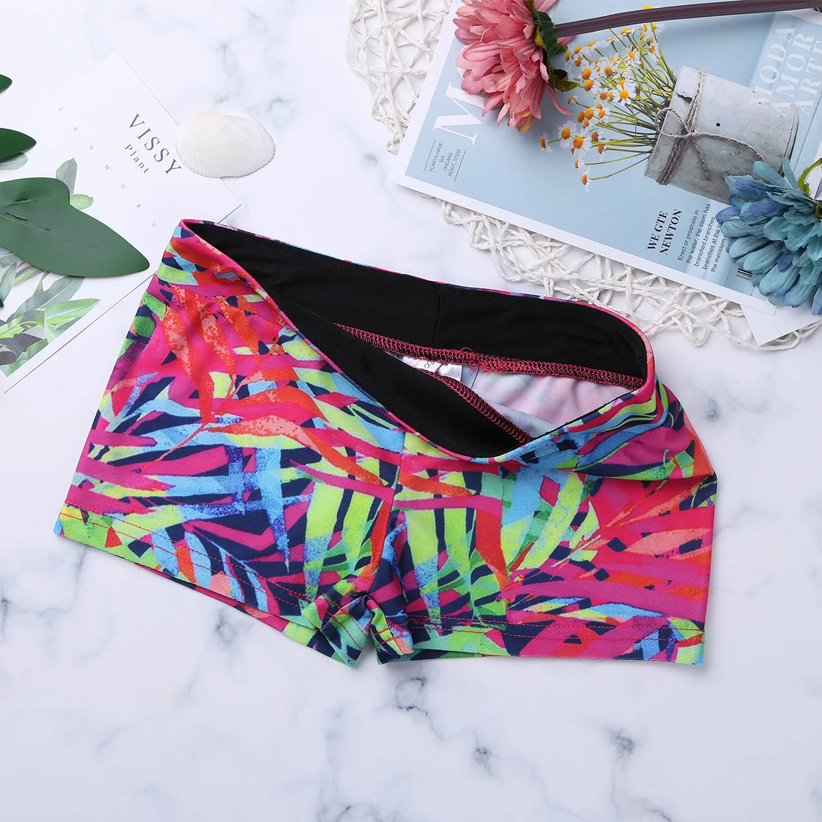 Детские шорты боксеры для танцев девочек пляжные повседневные спортивные