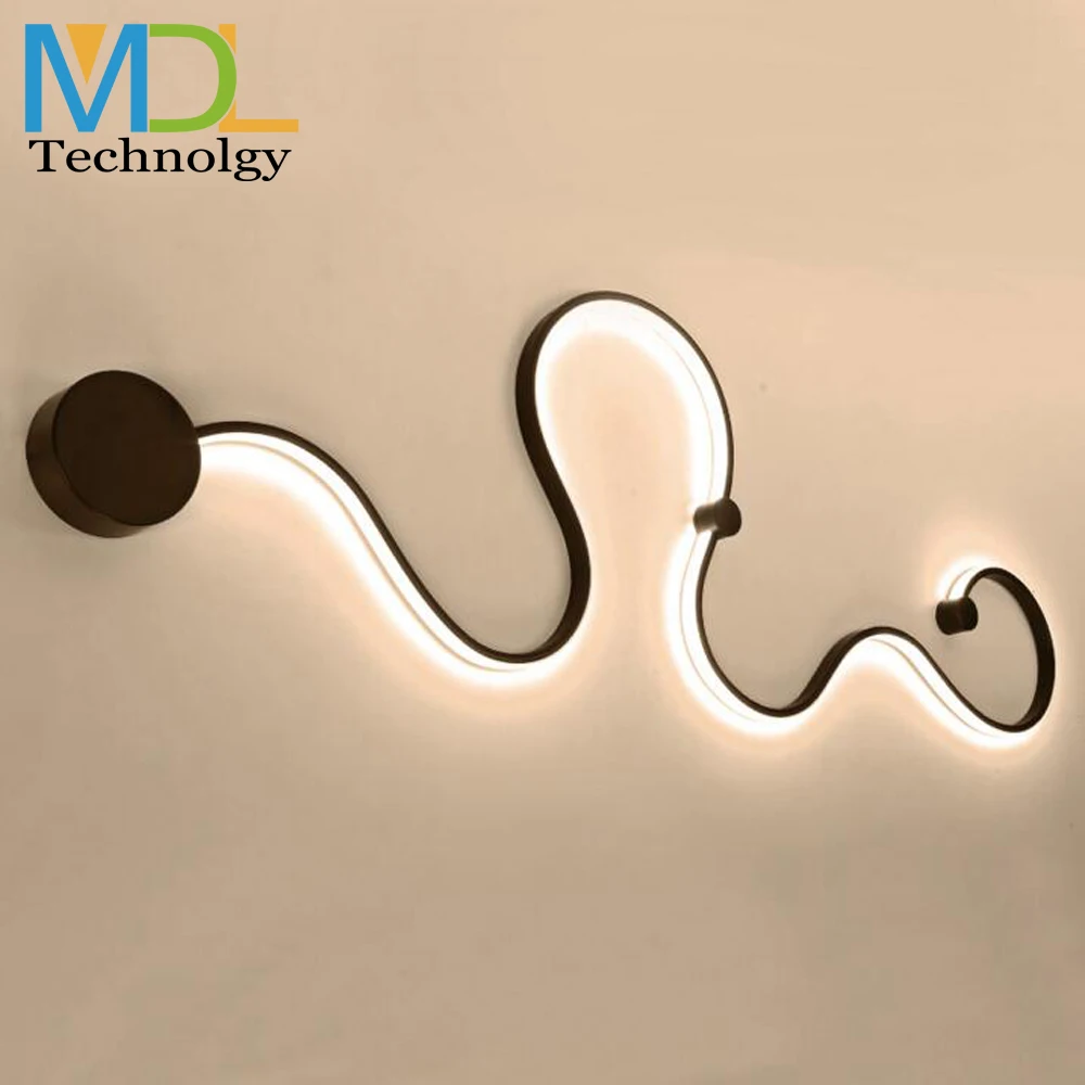 

Современная светодиодная настенная лампа, акриловый домашний декор для спальни, кабинета, гостиной, балкона, черные и белые светодиодсвето...