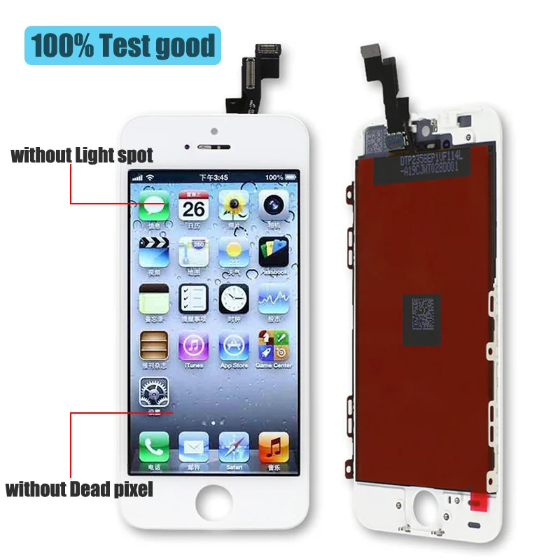 10 шт. ЖК дисплей для iPhone 5S/5/SE/5C экран в сборе дигитайзер Замена с фиксацией