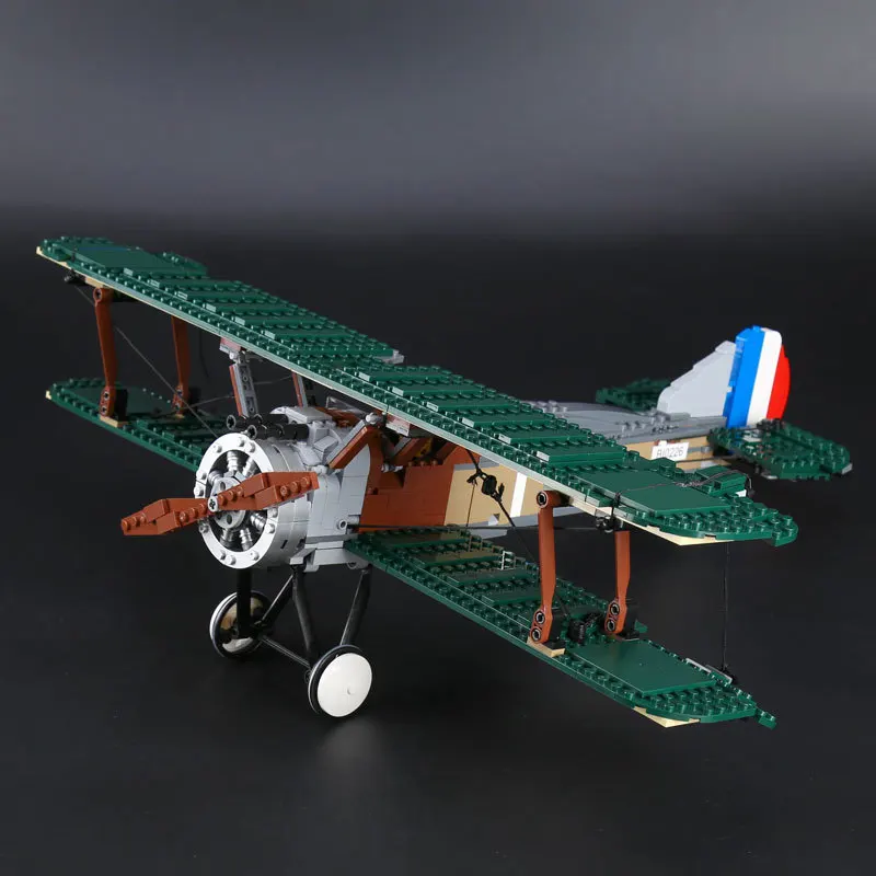 21021 Technic Series Creator Sopwith Camel Fighter Set Plane building Blocks Educational Toy For kids gifts Compatible with | Игрушки и