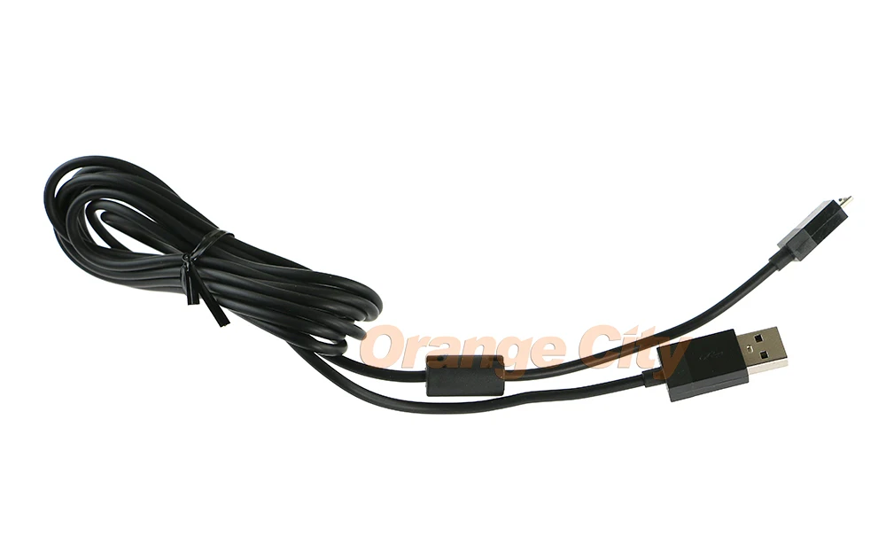 Фото Черный USB-кабель для подключения данных 2 в 1, кабель для зарядки контроллера 2,7 м со светодиодной подсветкой для контроллера XBOX ONE Xbox One №3