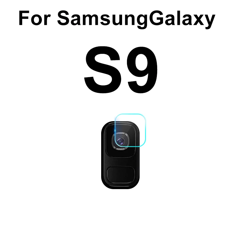S9 2 шт. Камера объектив из закаленного Стекло протектор для samsung Galaxy A10 A20 A30 A40 A50 A60 A70 M30 M20 S10E S10 плюс A7 с уровнем твердости 9H Стекло - Цвет: S9