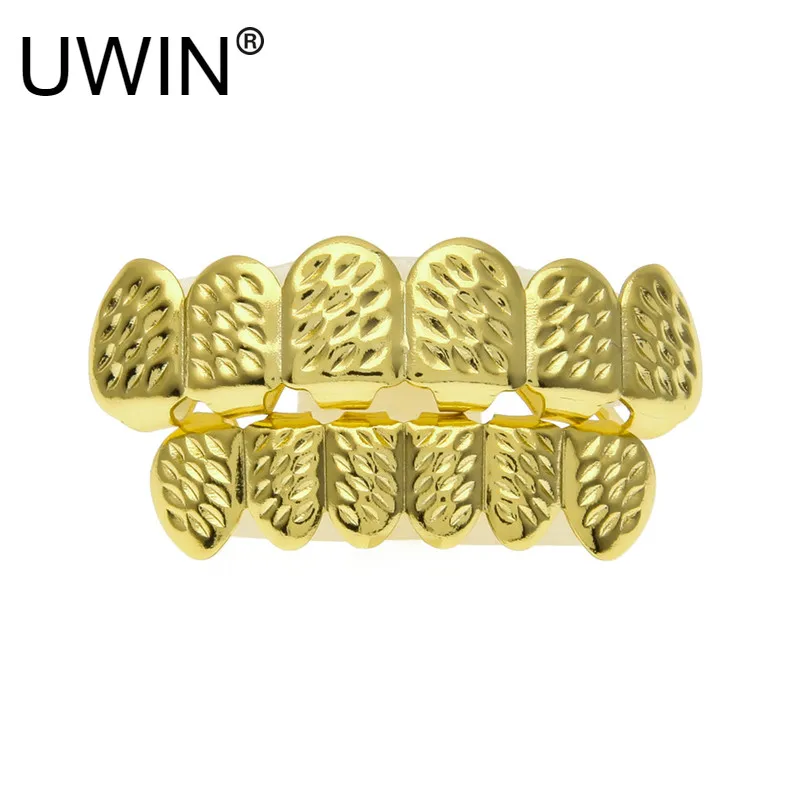 Набор волнистых зубов UWIN в стиле хип хоп с силиконовыми зубцами форме волны