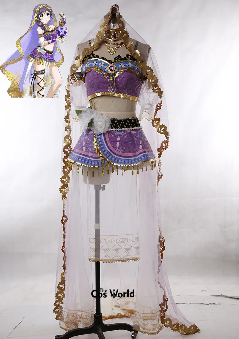 Love Live 9 символов Arabia dancing Diva Kousaka Honoka Minami Kotori Уми Сонода Ayase Eli платье на заказ