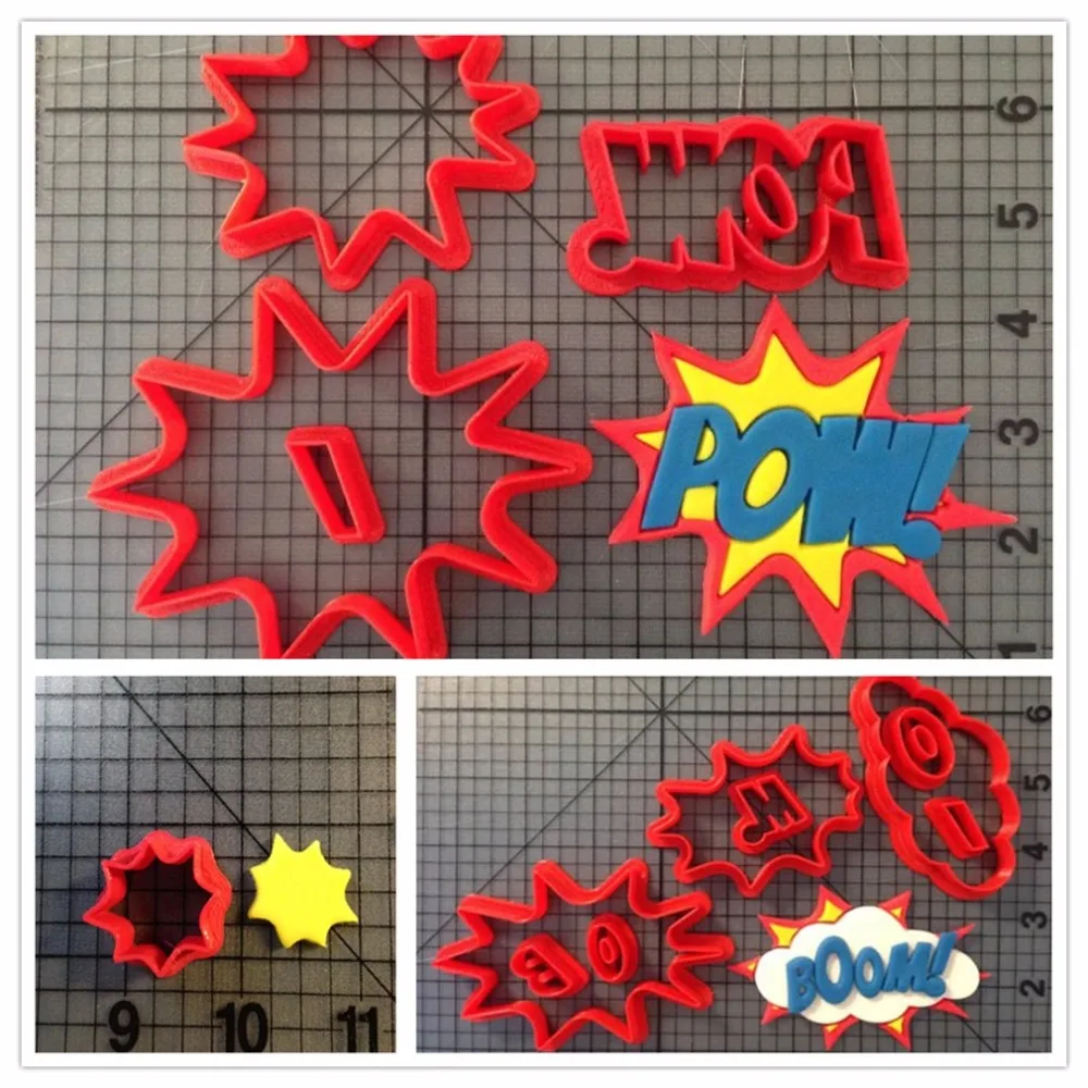 Pow серии для нарезки печенья в виде индивидуальный заказ 3D печатных нож