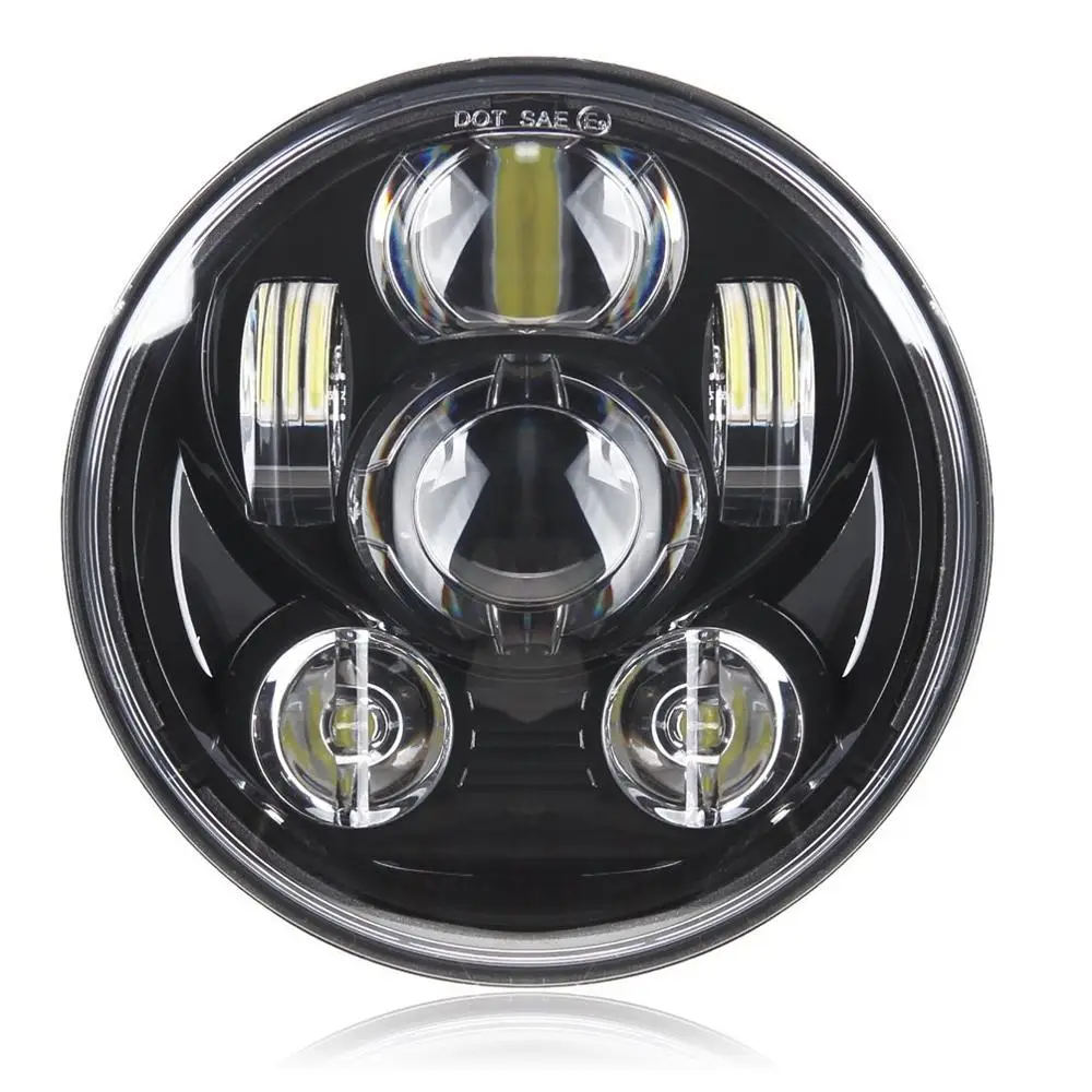 45W No halo DOT 5-3/" 5,75 светодиодный фонарь для Yamaha V-Star XVS 650 950 для мотоцикла Bobber Кафе Racer 40 Вт 45 Вт 65 Вт 80 Вт фары - Цвет: 45W No halo