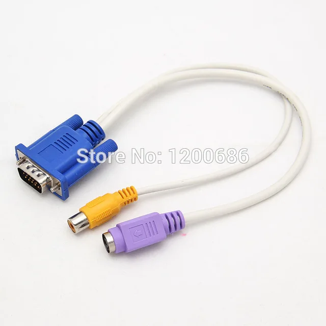 15 Pin Sub D VGA SVGA к RCA s видео адаптер конвертер кабель|svga svga|svga to svgasvga vga |