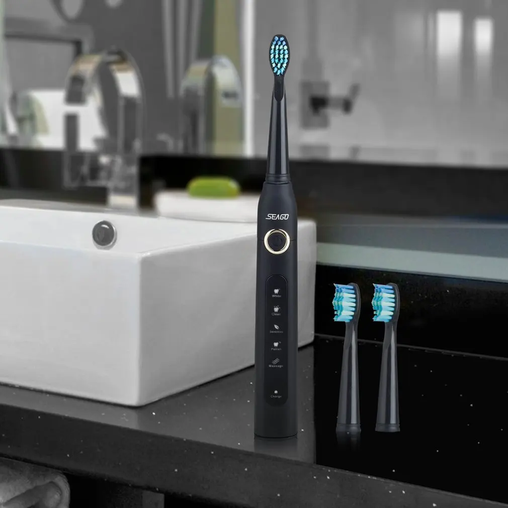 Seago SG 507 электрическая зубная щетка умный таймер звуковая USB перезаряжаемая