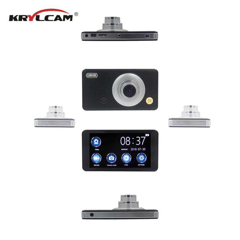 Krylcam H11 3 камеры объектив 4 0 InchTouch экран Dash камера двойной с камерой заднего вида