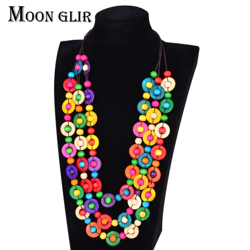 Богемное этническое массивное длинное ожерелье 2017 модные ювелирные изделия в