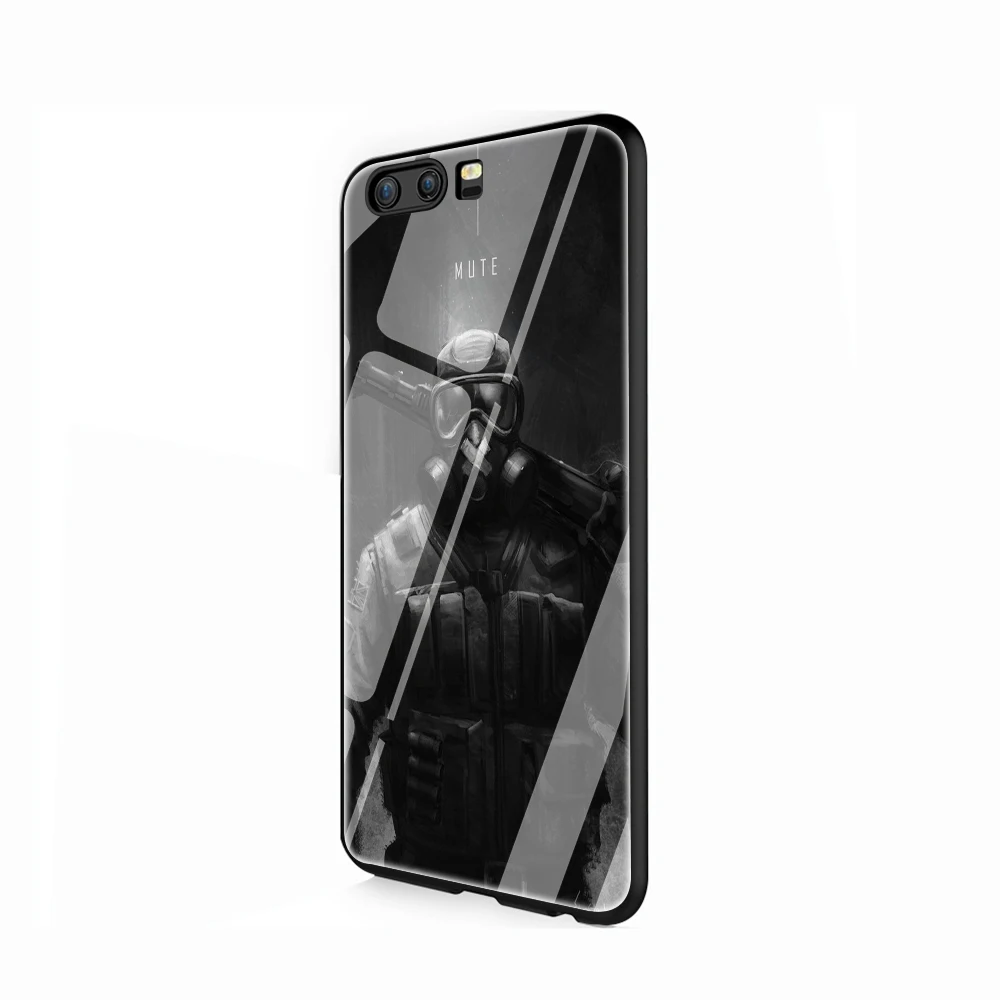 G9 Rainbow Six Siege чехол из закаленного стекла ТПУ чехол для Huawei P10 P20 P30 mate 20 Honor 9 10 Lite Pro 7A 8X P Smart - Цвет: G9