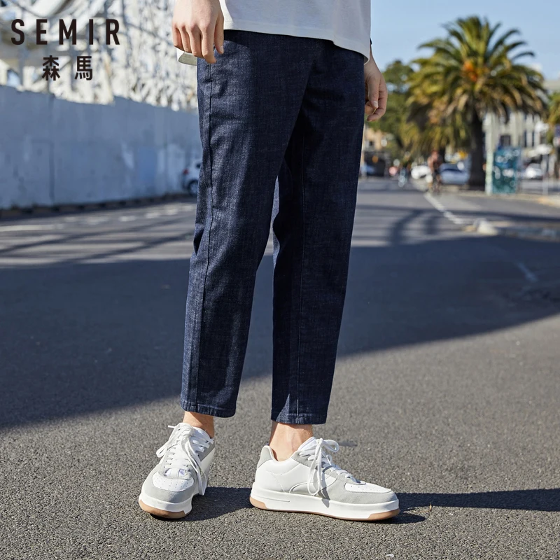 SEMIR джинсы мужские 2019 летние новые эластичные удобные штаны для пробежек