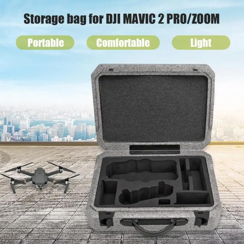 ALLOET Foam Чемодан большой емкости портативный камера Дрон коробка сумка для DJI MAVIC 2 Pro/зум Дрон камера сумки чехол