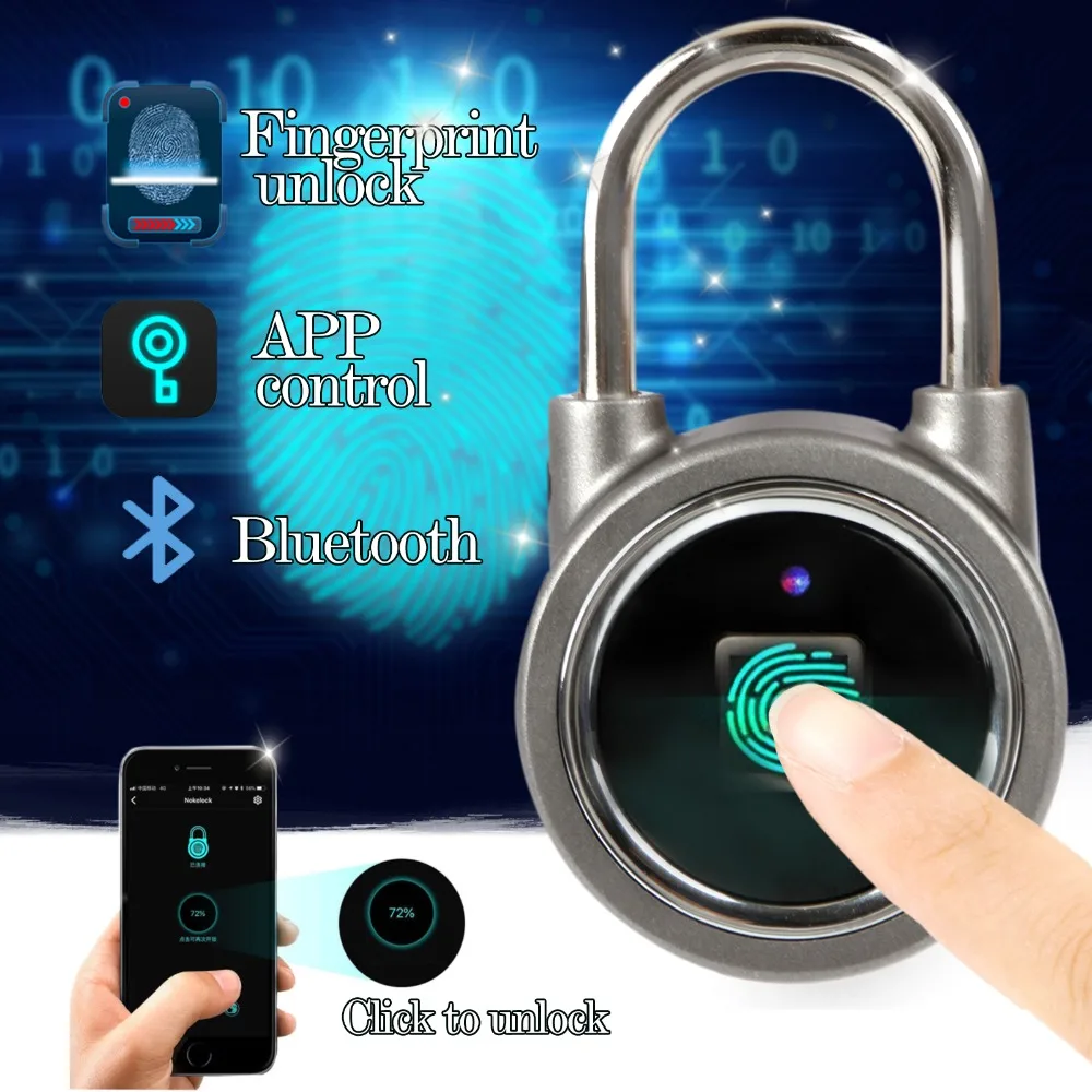 Bluetooth сканер отпечатков пальцев Мобильный смарт замок с управлением через