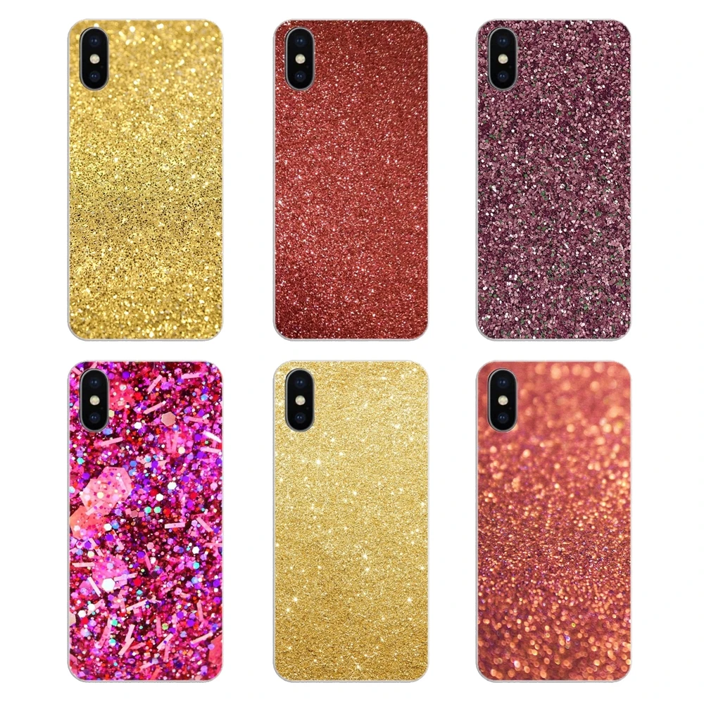 Ultra Thin Case For Huawei Honor 8 8C 8X 9 10 7A 7C Mate 20 Lite Pro P Smart Plus Rose gold glitter sparkles Pastel Art Print |
