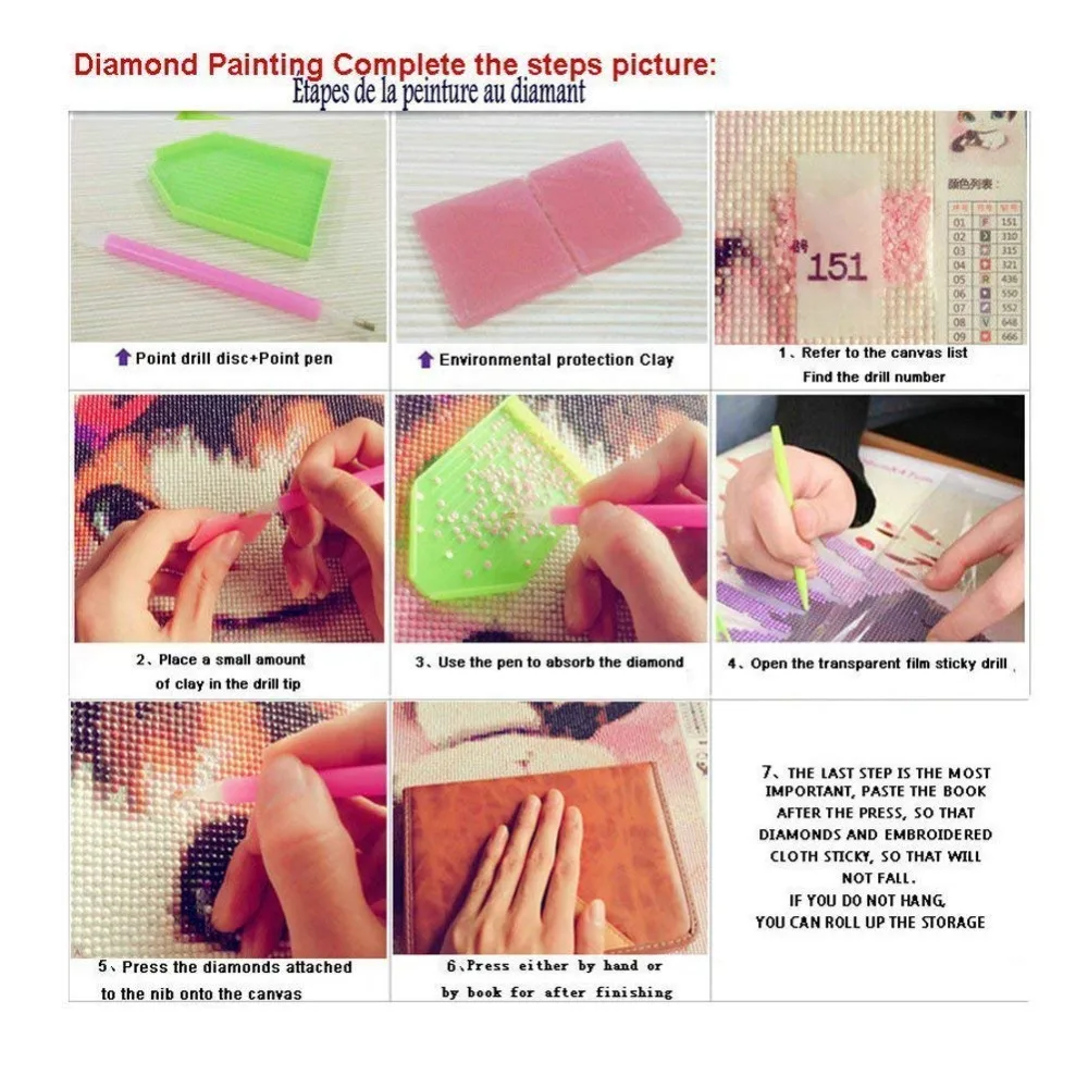 

DIY 5D Diamond Painting by Number Kit for Adult, Full Drill Diamond Embroidery Dotz Kit Home Wall Decor 40*40cm Back Girl