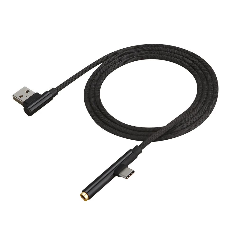 2 в 1 90 градусов USB 3 Тип C до 5 мм разъем аудио 0 штекер зарядный адаптер кабель для
