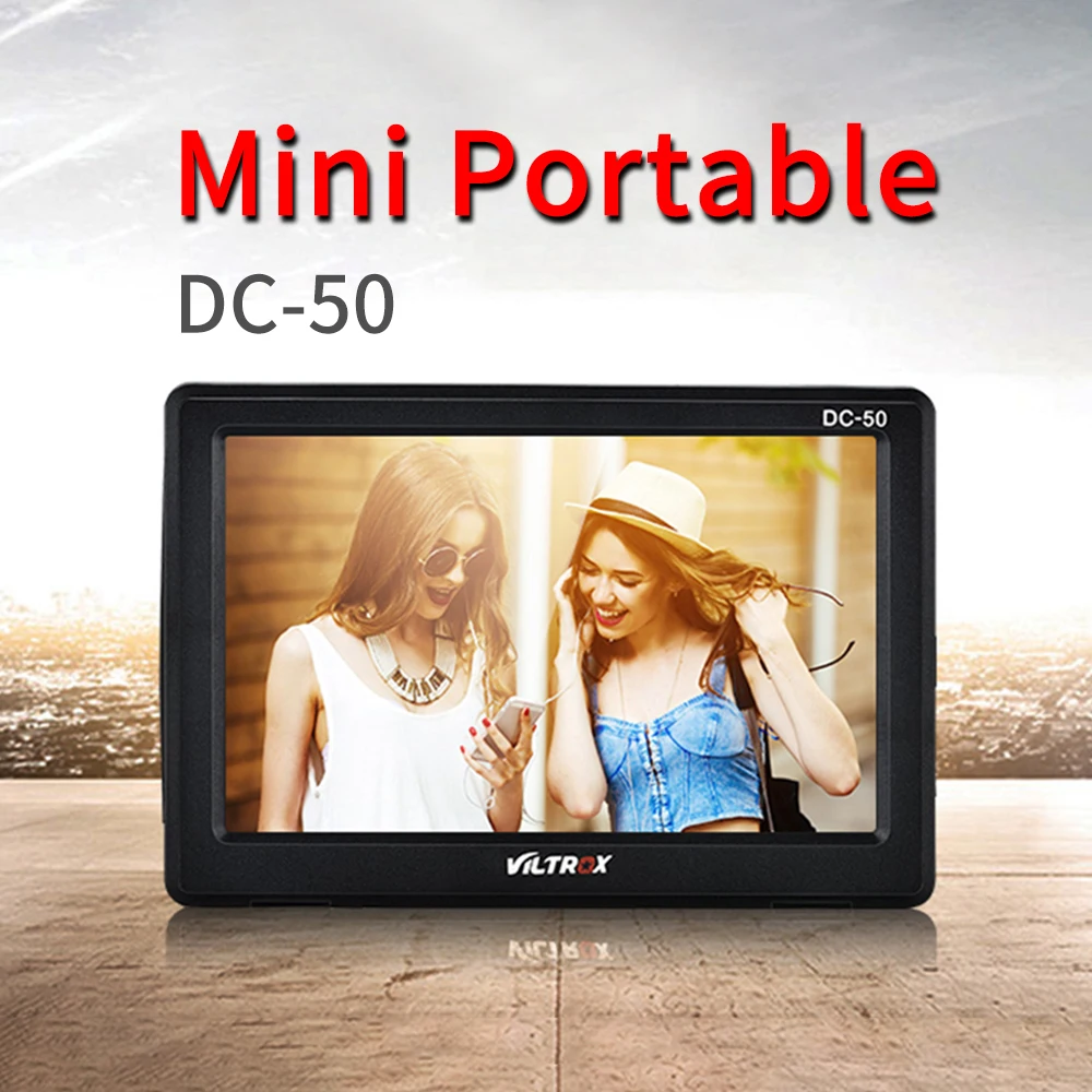 Viltrox DC 50 портативный 5 дюймовый экран 480P цветной ЖК монитор с зажимом HDMI для камеры