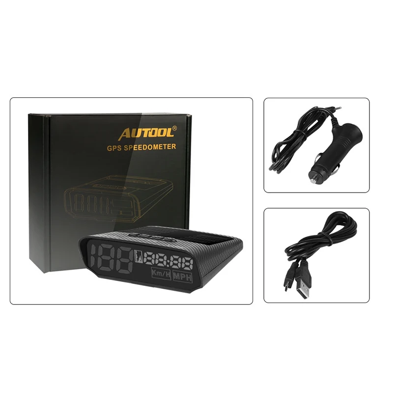 Autool X100 автомобильный коллиматорный Дисплей цифровой автоматический Hud OBD2 II gps