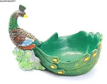 Grand Moyen Petit Trois Taille 5 Юлей simplicent Pastorale R sine Paon Vert Plantes Pots De Fleurs Creative Pot Fleur | Дом и сад