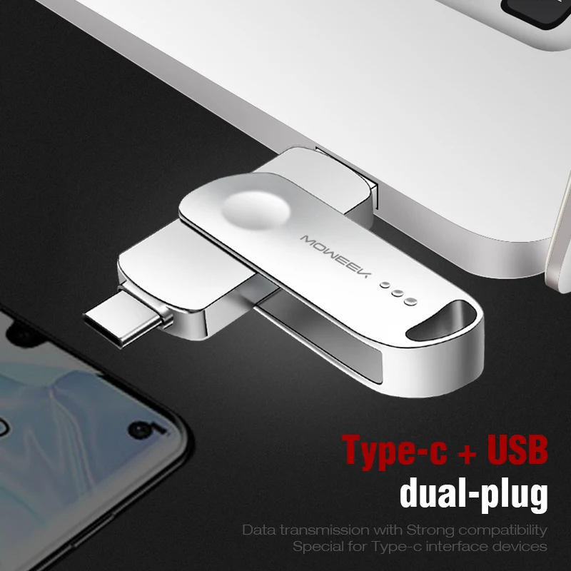 USB флеш-накопитель Moweek type C 128 ГБ 64 OTG usb флешка 32 16 8 cle 3 0 высокоскоростной |