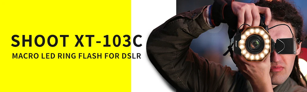 Макро светодиодный кольцевой светильник Speedlite с переходное кольцо для Nikon D5100 D3100 серии Canon 5D Mark II 7D 10D Olympus камеры