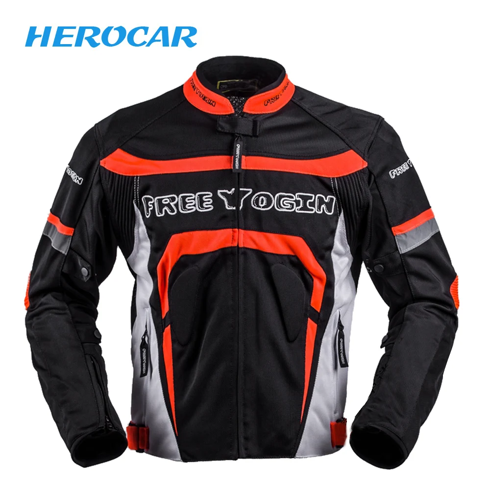 Red 607 Новая мотоциклетная куртка, Мужская куртка Chaqueta Moto, летняя дышащая мотоциклетная куртка для мотокросса, байкерская куртка для верховой езды, мотоциклетная Броня - Цвет: Red 607