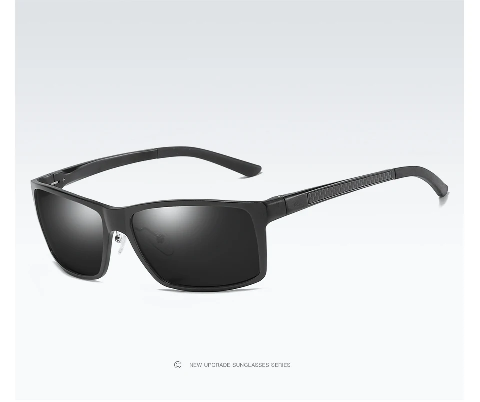 black grey ELITERA фирменный дизайн поляризационные солнцезащитные очки мужские для вождения рыбалки солнцезащитные очки для мужчин высококачественные очки - Цвет линз: black grey