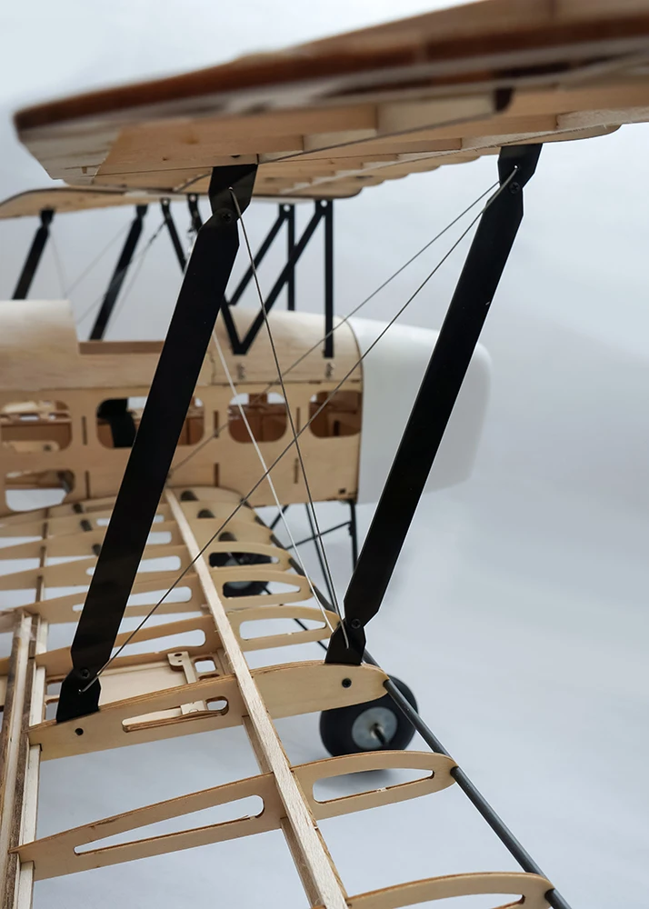 De habilland DH82a биплан тигра мотылька 1400 мм Лазерная резка набор из пробкового дерева(Газовая мощность электрической мощности) модель древесины/план древесины
