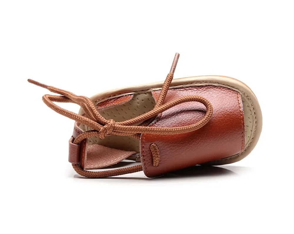 

Brand New Cute Newborn Infant Baby Girls Boys Lace-up Shoes Toddler Summer Sandals PU Non-slip Rubber Shoes Size 0-24M Moccasins