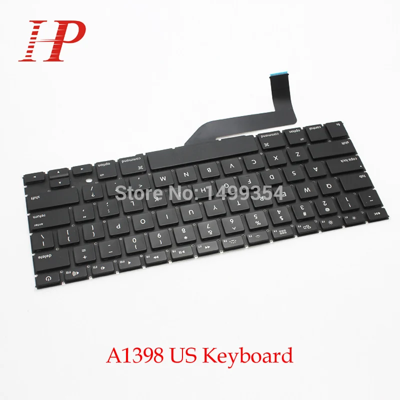 Оригинальная новая A1398 американская клавиатура для Apple Macbook Pro Retina 15 ''US замена