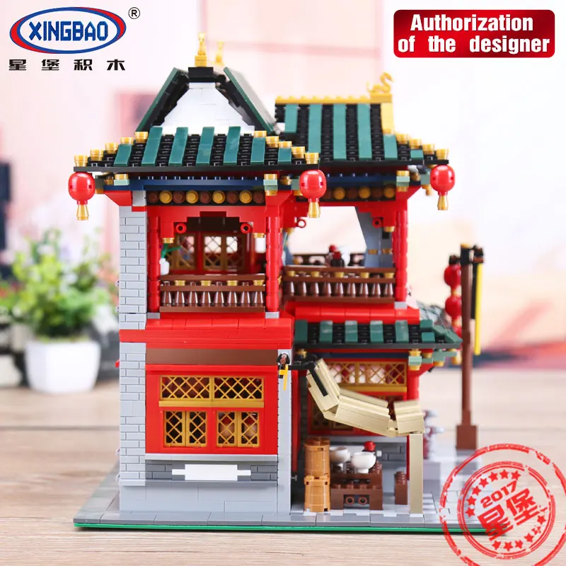 H & HXY в наличии Xingbao 01002 3267 шт MOC творческая Серия красивый набор таверн