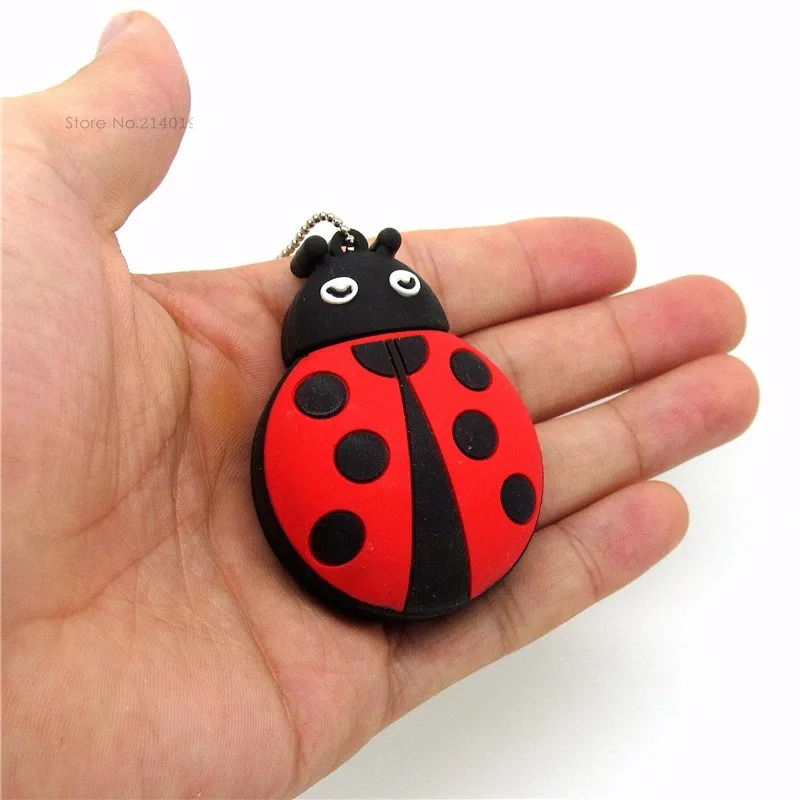 Флеш накопитель usb 2 0 с божьей коровкой мультяшный милый жук карта памяти флэш