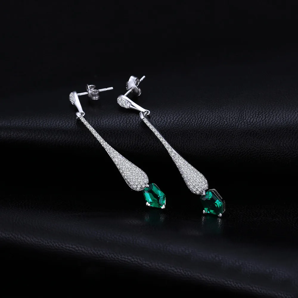 JewelryPalace 2.2ct фантазии вырезать Nano России имитации Изумрудный линейный Длинные
