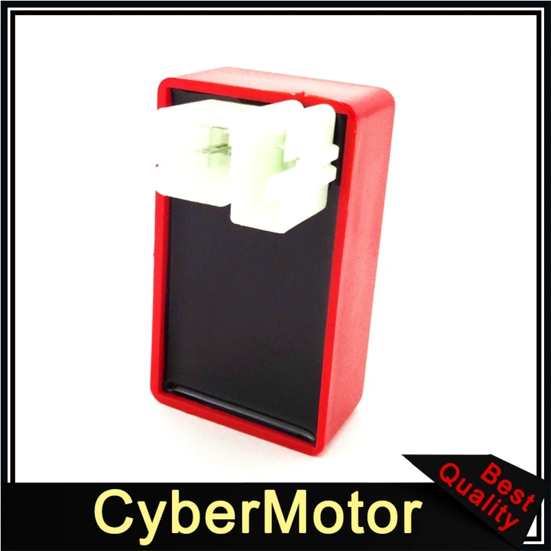 Красная 6 контактная Коробка зажигания переменного тока CDI для 50cc 90cc 110cc 125cc 150cc 160cc