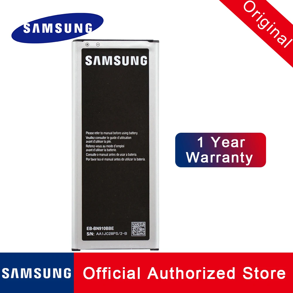 

Replacement Battery For Samsung Galaxy note 4 NFC EB-BN910BBE EB-BN910BBU Batteria N910A N910U N910F N910H 3220mah akku