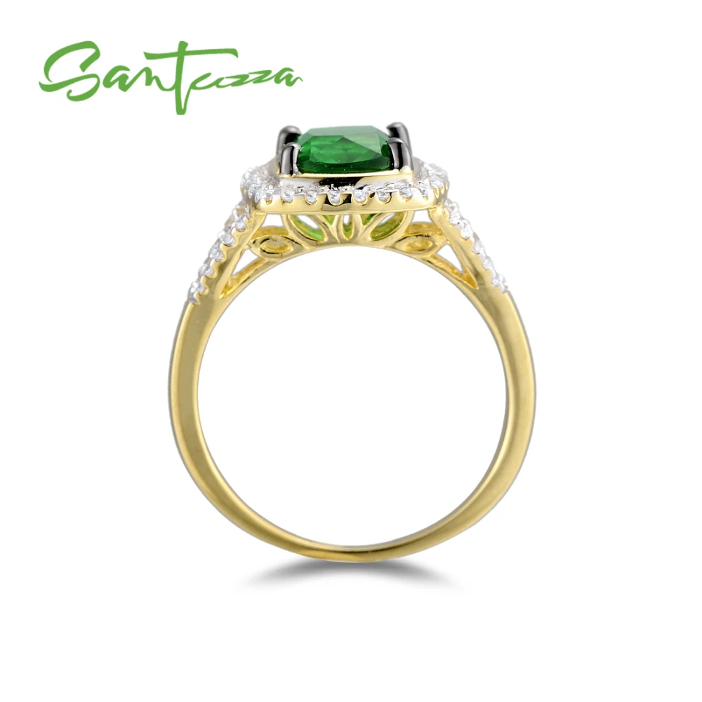 Женское серебряное кольцо SANTUZZA из серебра 925 пробы с кубическим цирконием модные