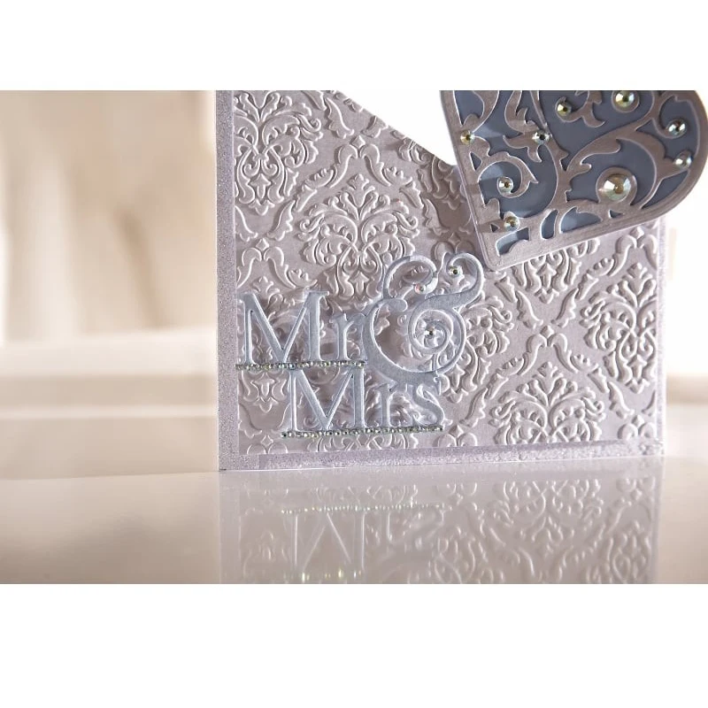 Слово Salutation &quotMr &amp Mrs&quot металлические режущие штампы трафареты сделай сам для