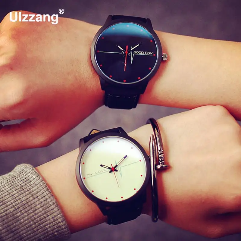 Часы мужские и женские кварцевые с кожаным ремешком | Наручные часы