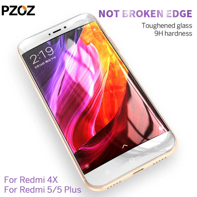 Xiaomi Redmi 4x 5 plus стекло pzoz Закаленное Prime защита экрана 9 H 2.5D чехол прозрачное телефон