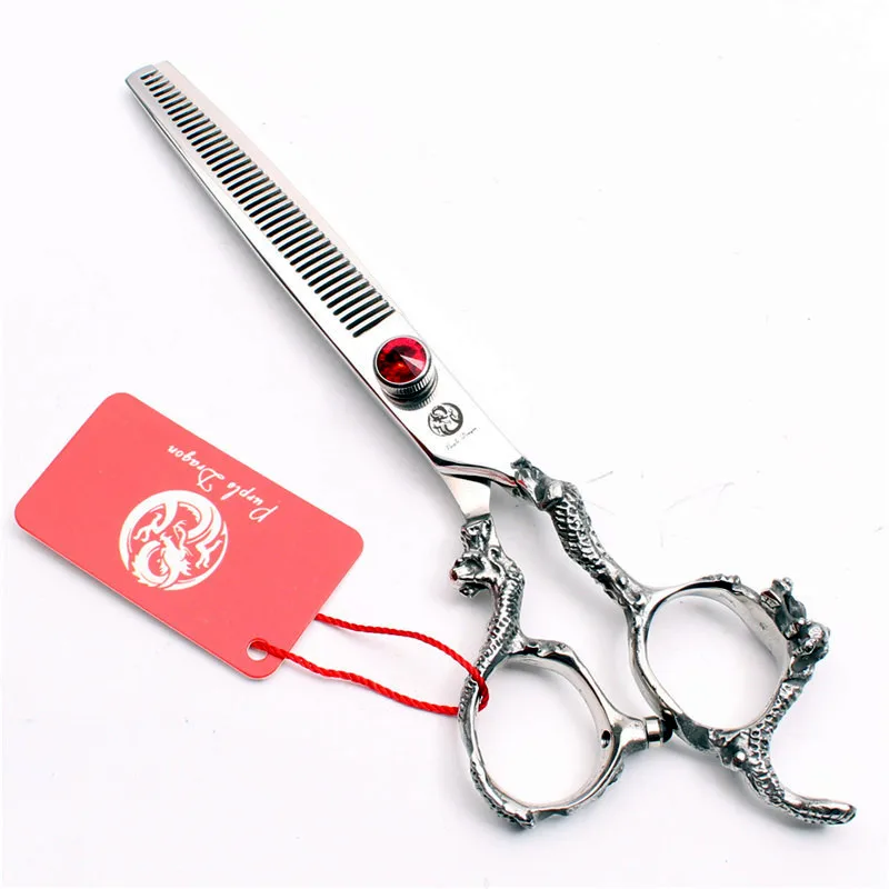 

Freelander 7.0'' professional Japan 440c Silver Hairdressing Scissors Set With Red Screw For Barber or Home Use