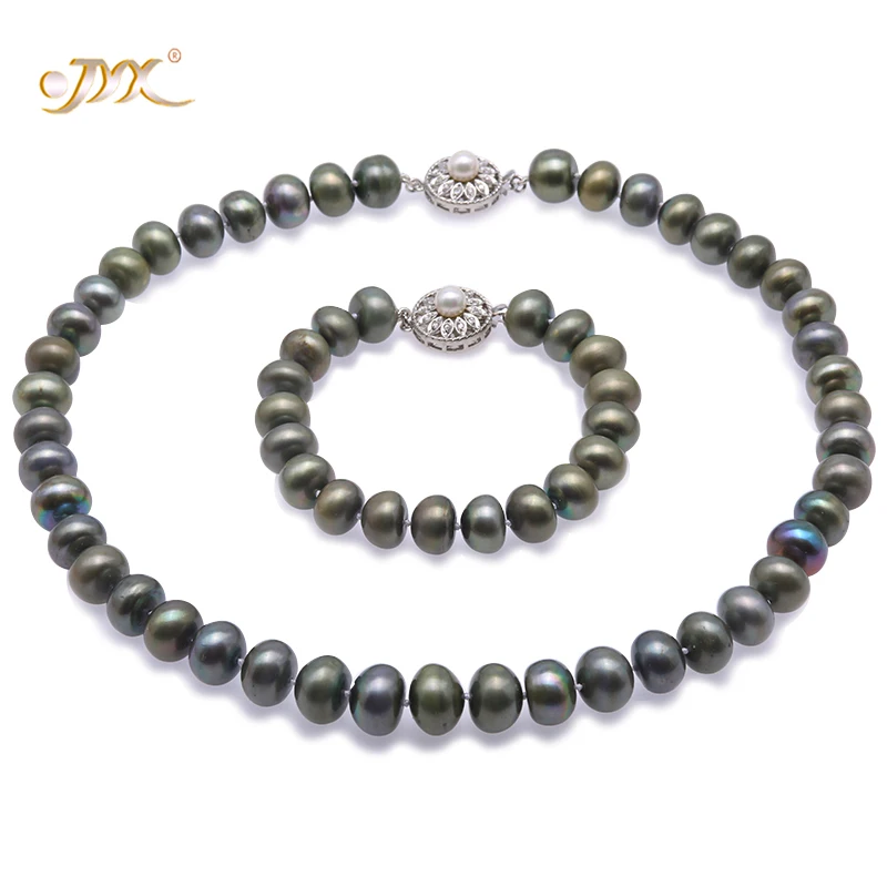 

Комплект ювелирных изделий из натурального жемчуга, 11-13 мм, 18,5 дюйма