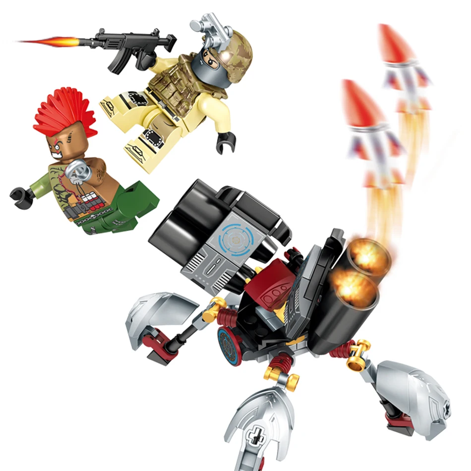 506 шт. Sembo блок Черное золото военные серии строительные блоки Совместимые Legoed