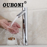ouboni automatic hands touch bathroom faucet free touch sensor mixer tap faucet modern design faucet bathroom sink tap