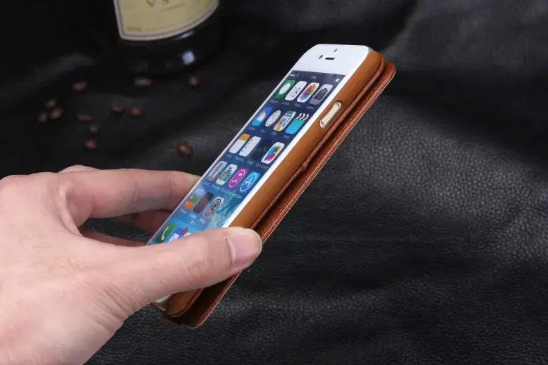 Вертикальный флип Оригинальный чехол для iPhone 6 plus/6s plus из натуральной коровьей