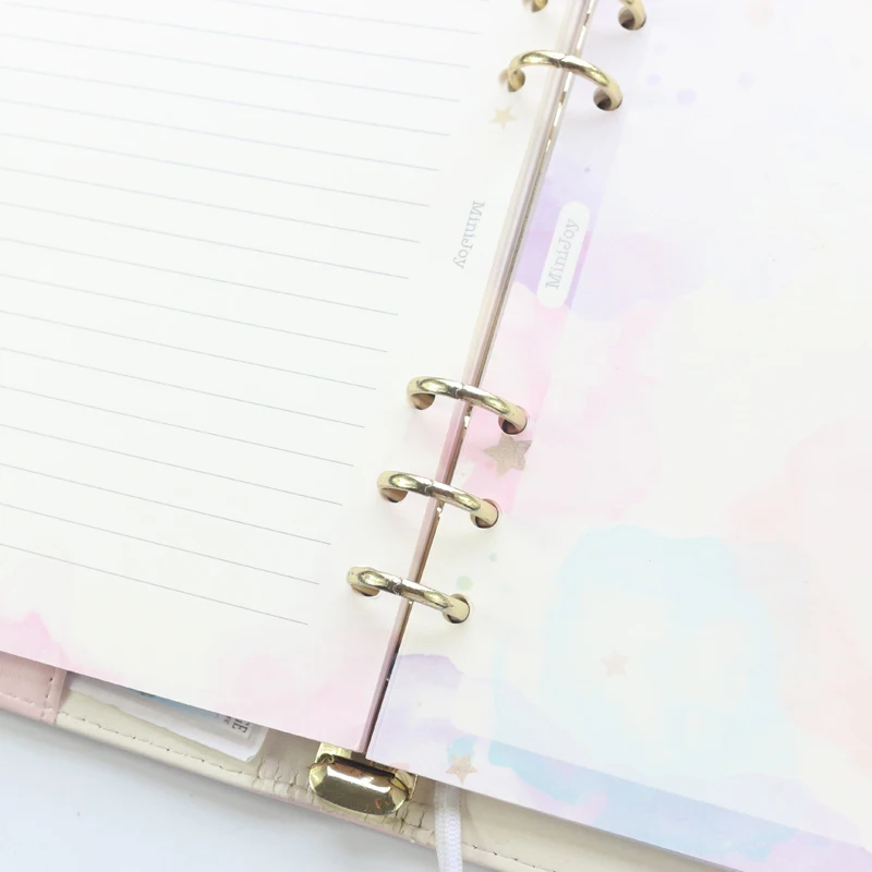 Domikee милые Креативные золотые фольги со звездочками 6 колец многоразовые