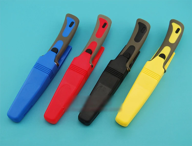 4 Colors Diving Knife Satin Camping Survival Small Straight With ABS Sheath | Инструменты