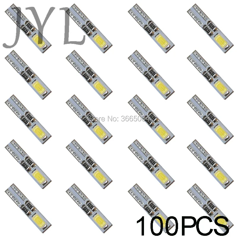 100 шт. белый 6000 К 58 70 73 74 T5 Dashboard Gauge 2 5630 SMD светодио дный Клин лампочки|dashboard gauge|t5 white