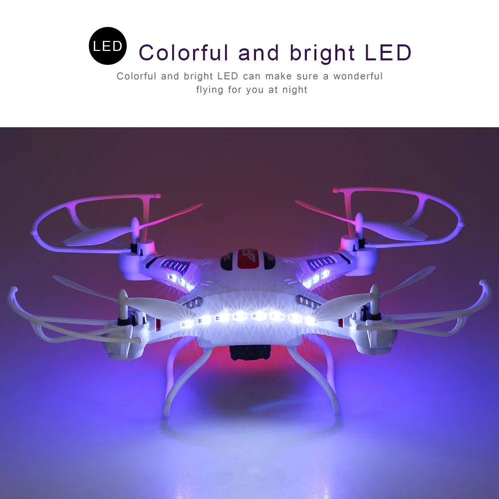 JJRC H8CH 2,4G 4CH 6-axis Gyro RC Дроны с 2.0MP HD Камера RTF Квадрокоптер с дистанционным управлением с 3D-flip комплект-высота режим Функция